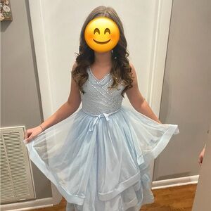 Formal light blue dress